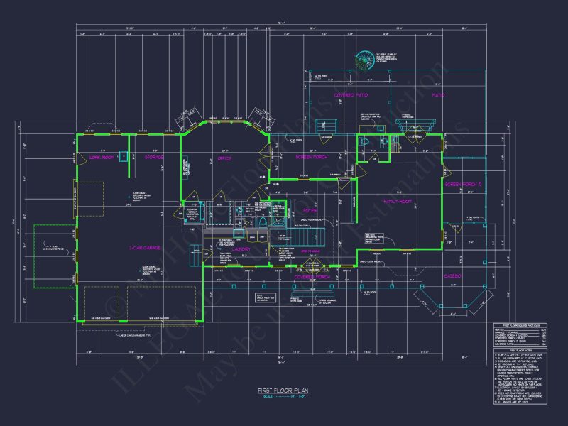 Spacious house Plan with 2 Floors, CAD Designs & Blueprint