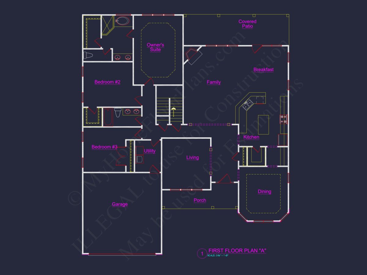 Spacious house Plan with 2-Story Design, CAD Blueprints & Features
