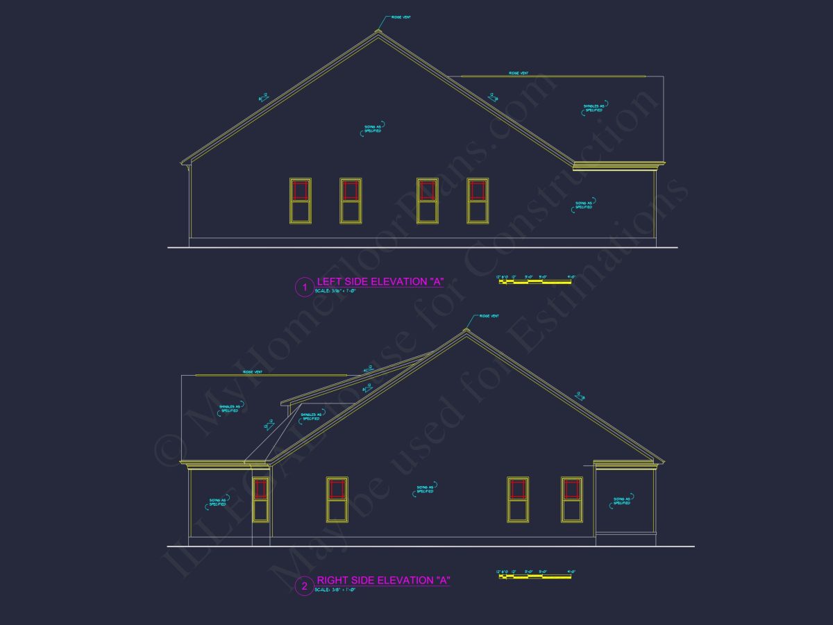 Spacious house Plan with 2-Story Design, CAD Blueprints & Features
