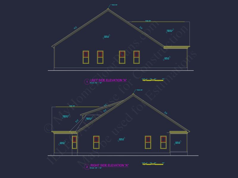 Spacious house Plan with 2-Story Design, CAD Blueprints & Features