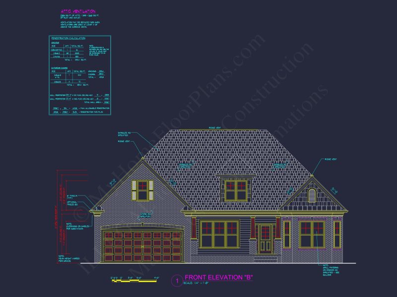 Spacious house Plan with 2-Story Design, CAD Blueprints & Features