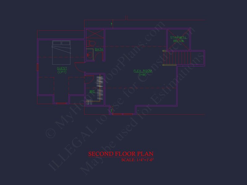 Spacious house Plan with 2-Story Designs, 4 Bedrooms & CAD