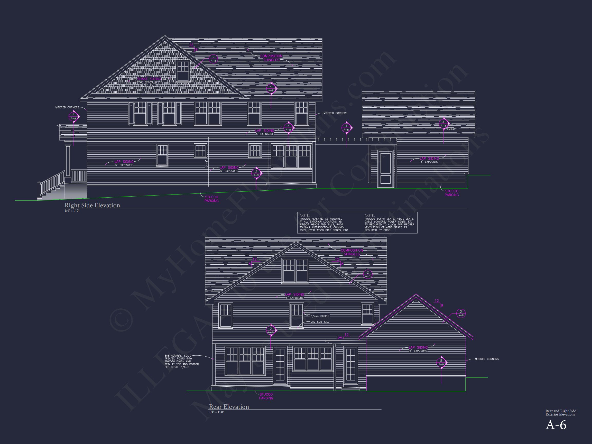 Spacious house Plan with 2.5 Floors,Detached Garage,and CAD Design
