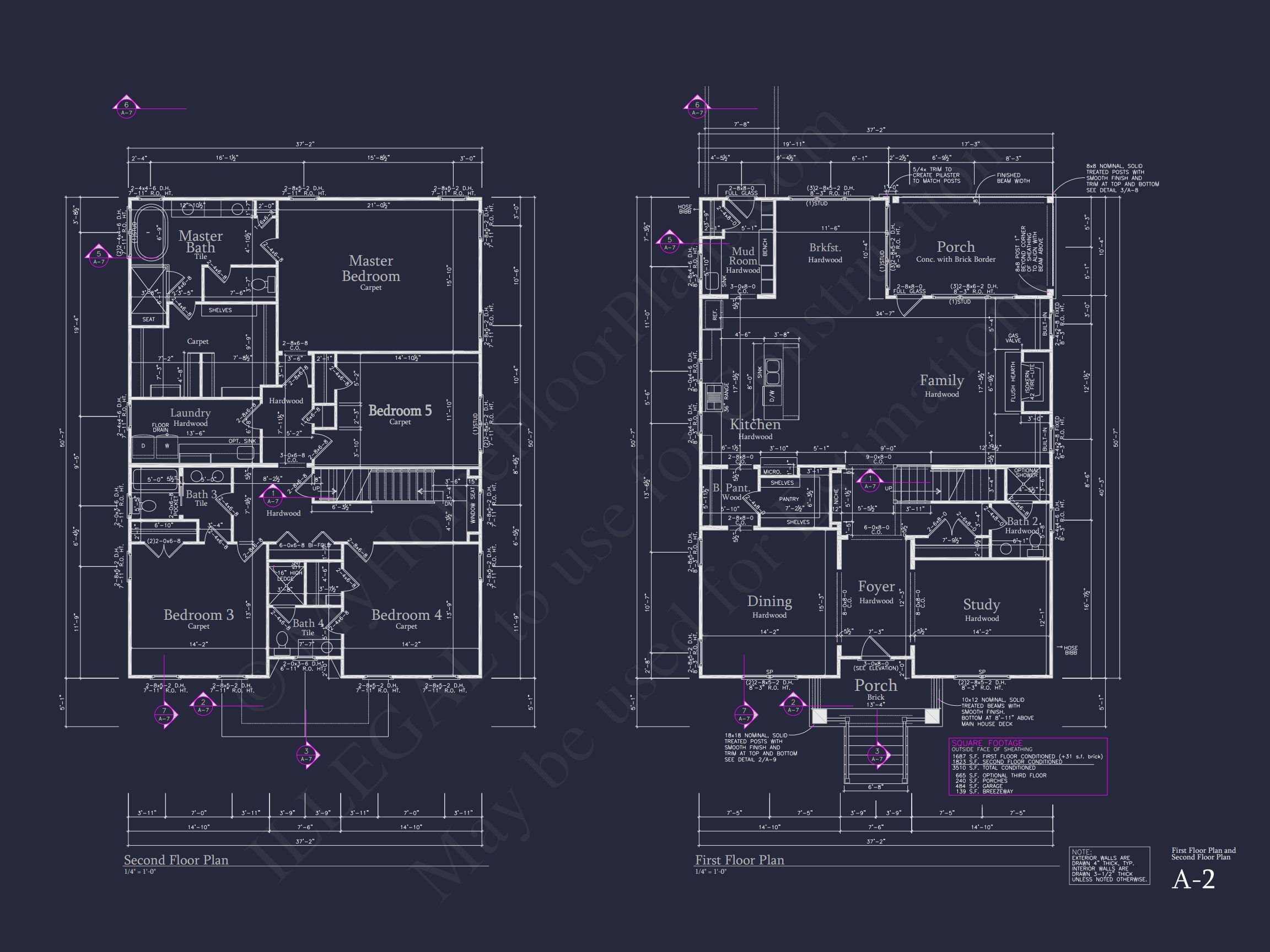 Spacious house Plan with 2.5 Floors,Detached Garage,and CAD Design