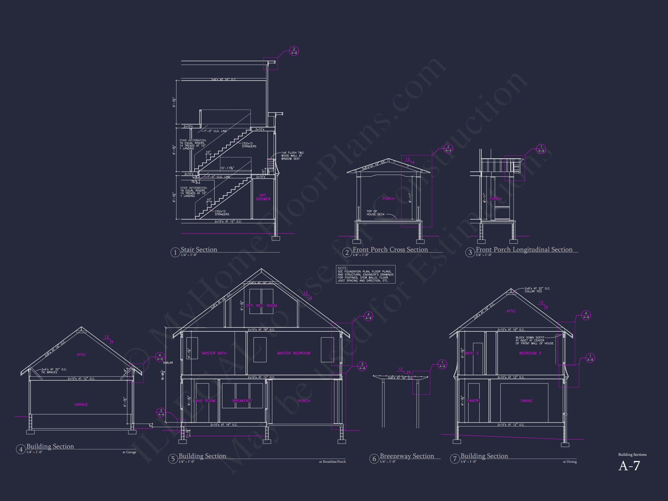 Spacious house Plan with 2.5 Floors,Detached Garage,and CAD Design