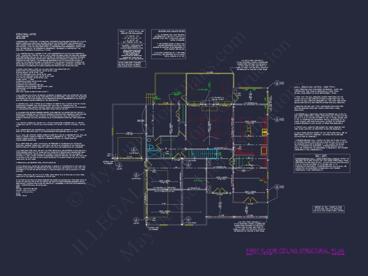Spacious house Plan with 3D CAD Designs, Blueprint, and Floor Plans