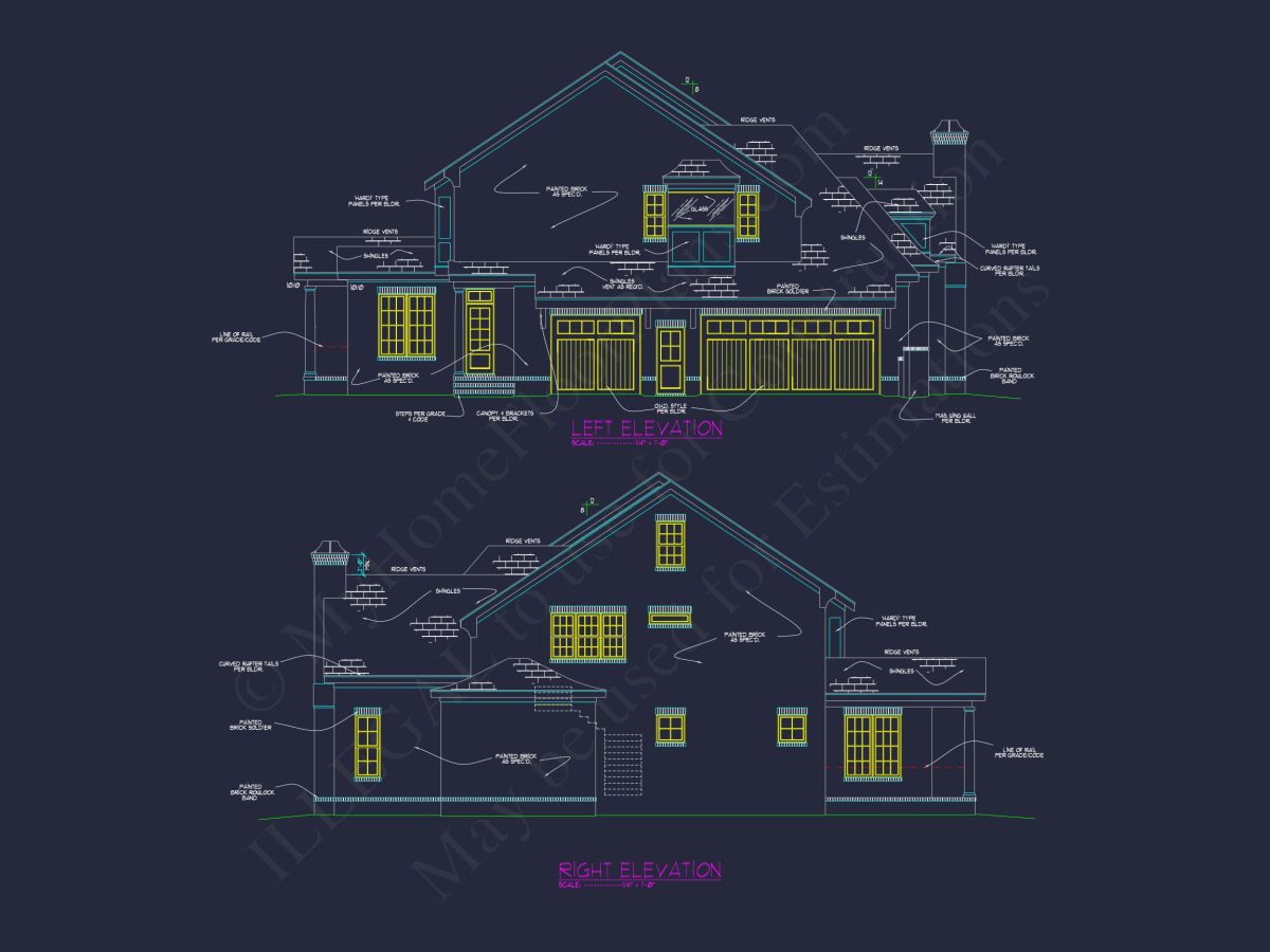 Spacious house Plan with 4 Bedrooms: Floor Plan & Designs