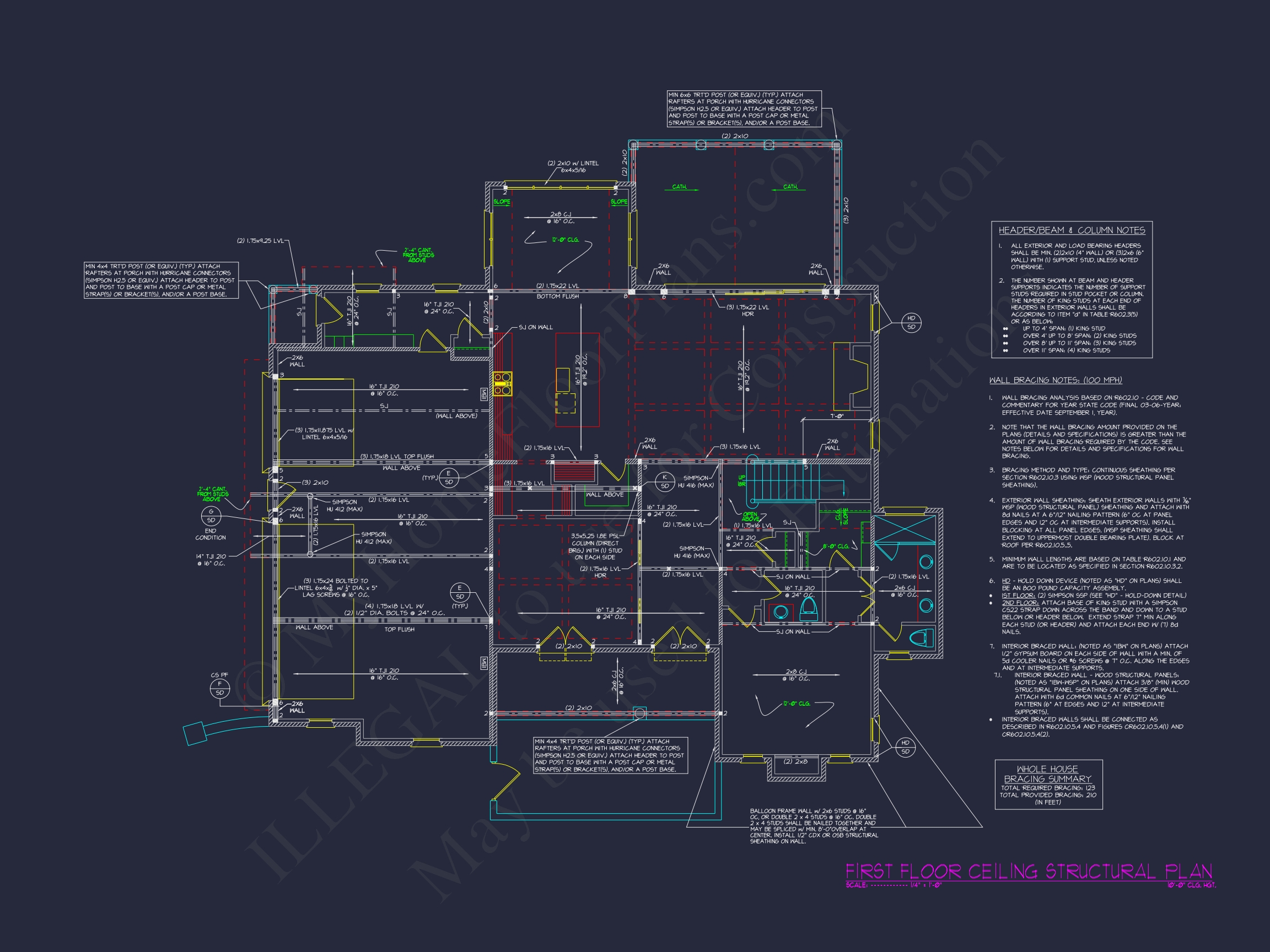 Spacious Home Plan with 4 Bedrooms: Floor Plan & Designs