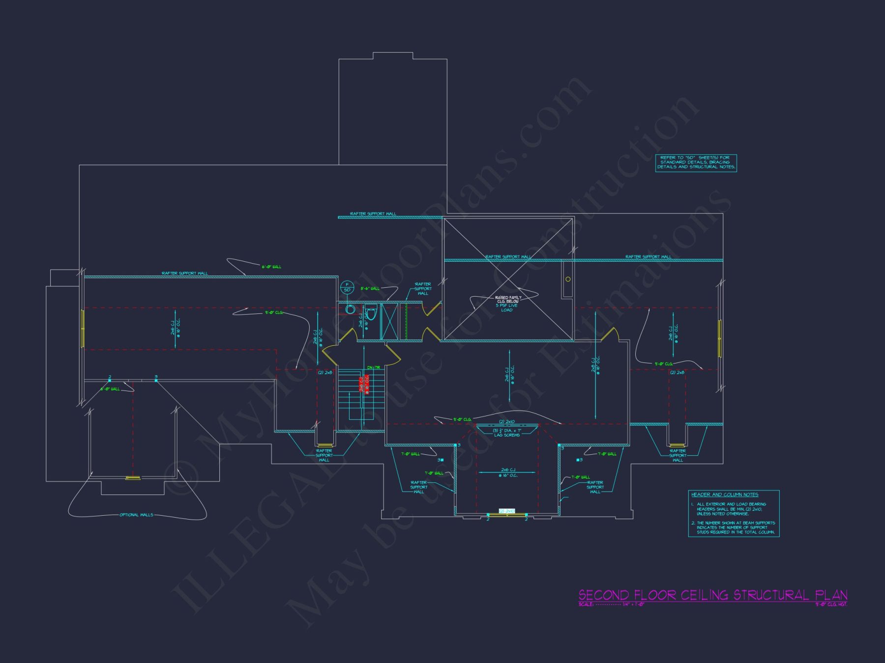 Spacious house Plan with 4 Bedrooms, Study, and CAD Designs