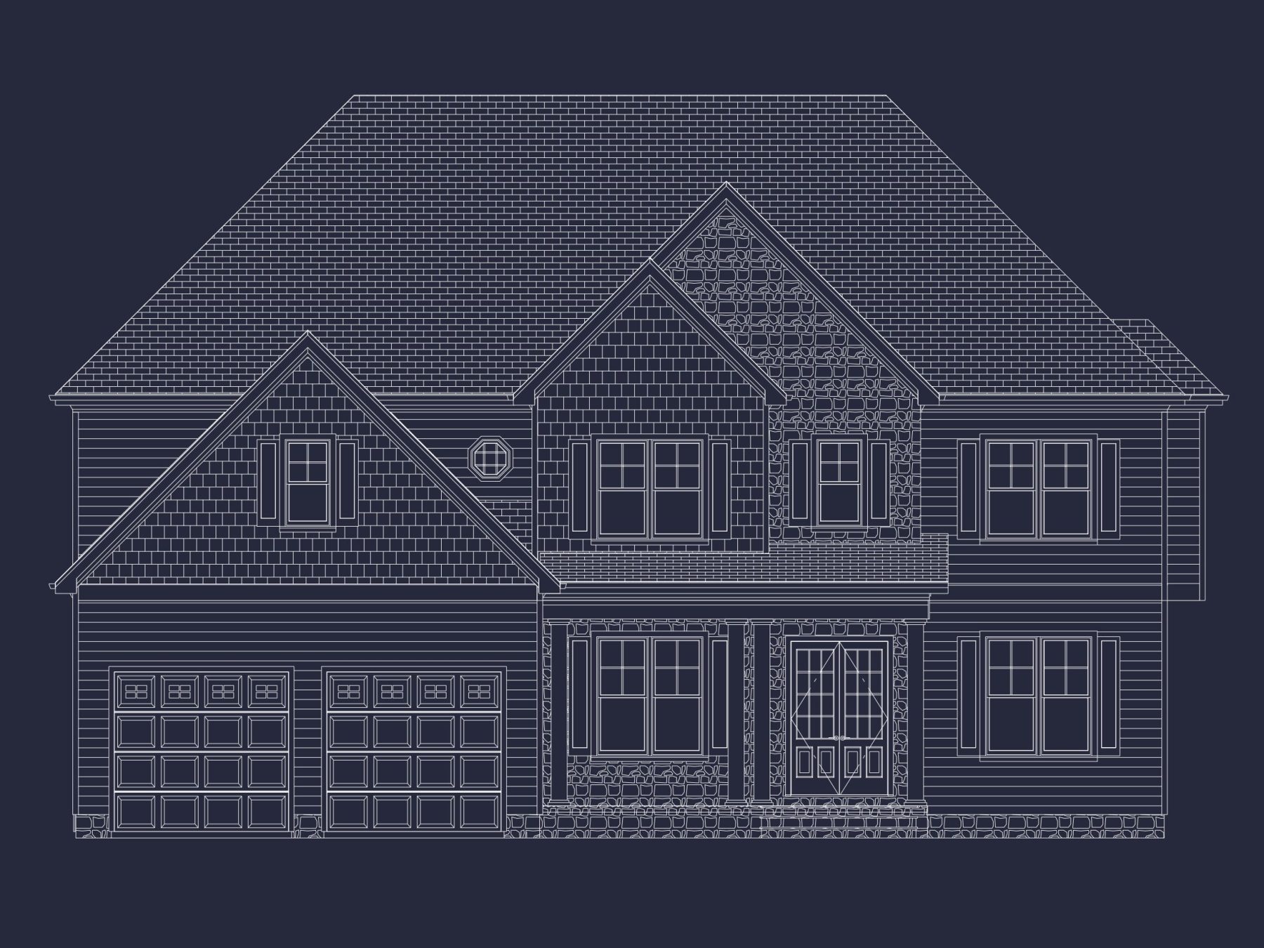 Spacious house Plan with 5 Bedrooms, CAD Blueprint Designs