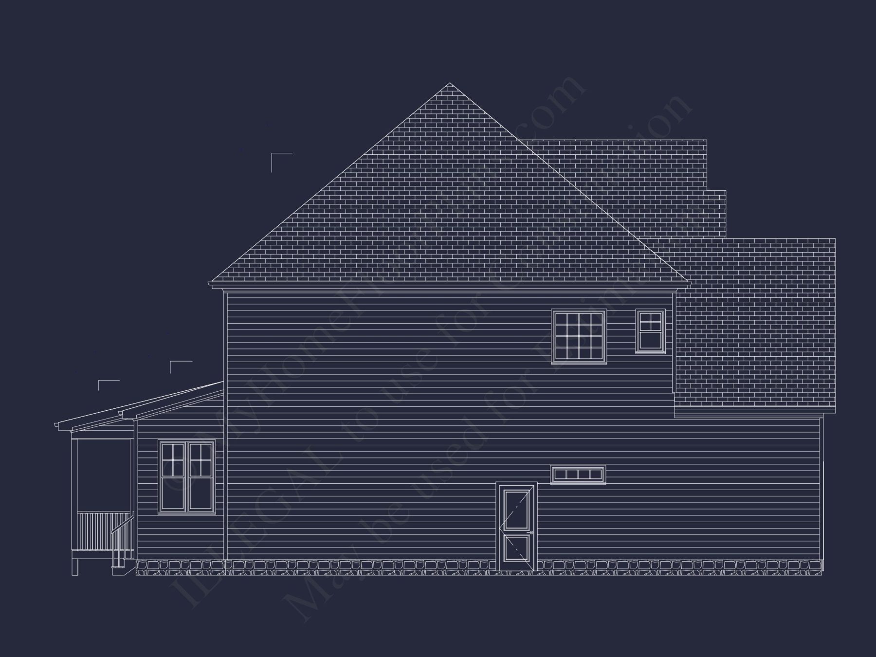 Spacious house Plan with 5 Bedrooms, CAD Blueprint Designs