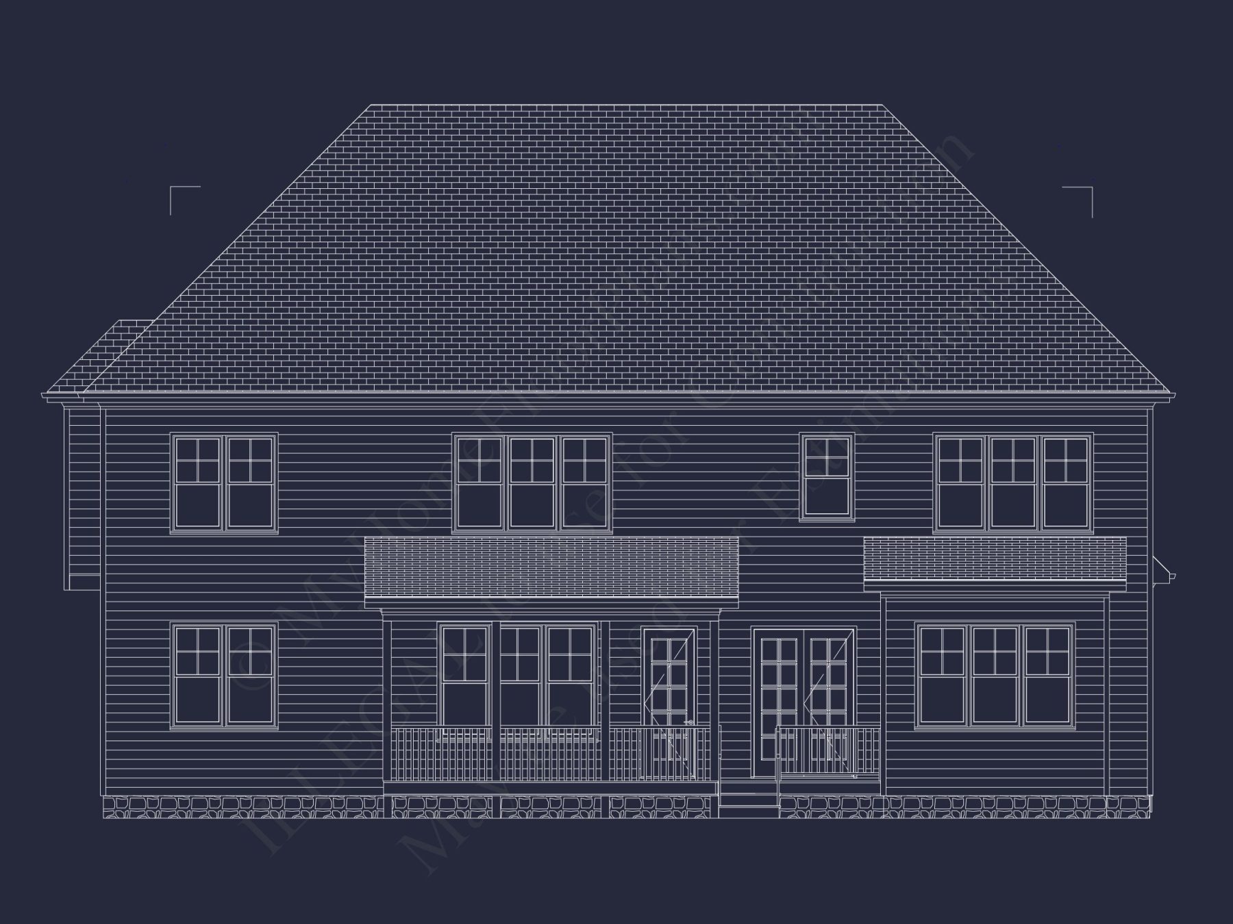 Spacious house Plan with 5 Bedrooms, CAD Blueprint Designs
