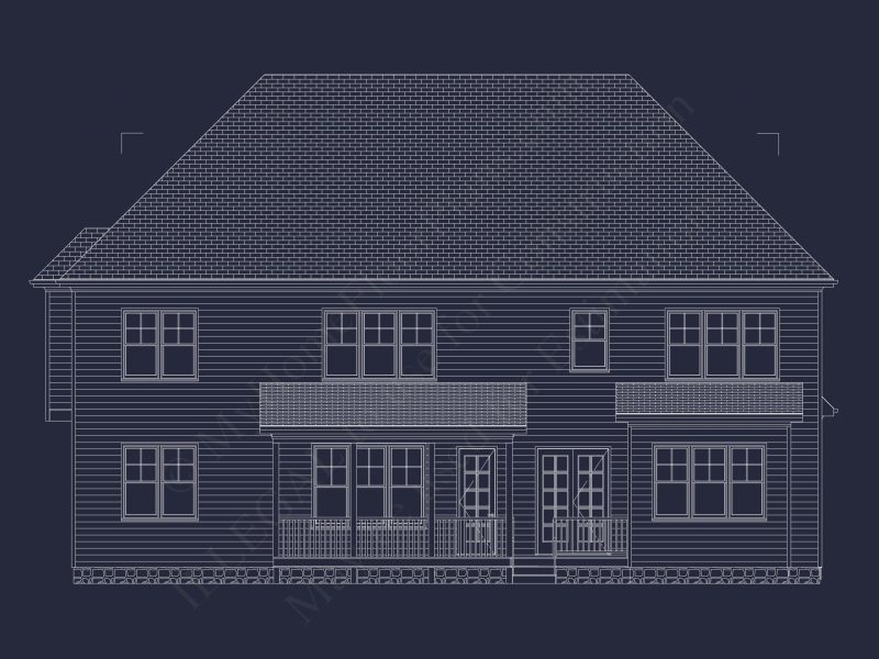 Spacious house Plan with 5 Bedrooms, CAD Blueprint Designs