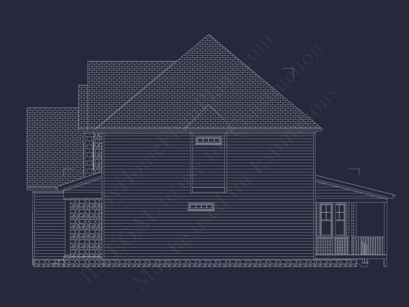 Spacious house Plan with 5 Bedrooms, CAD Blueprint Designs