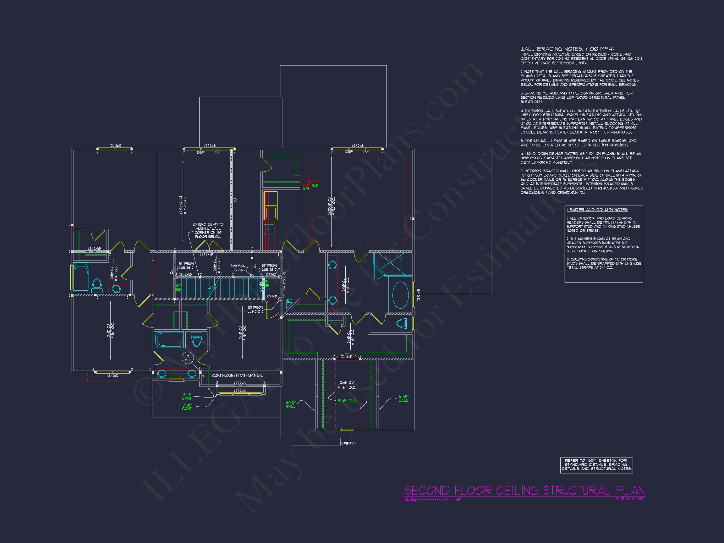 Spacious Home Plan with 5 Beds,4.5 Baths,and Modern Blueprint