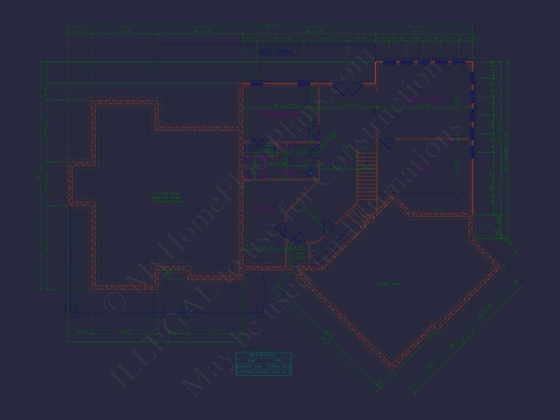 Spacious house Plan with Angled Garage and Modern Blueprint