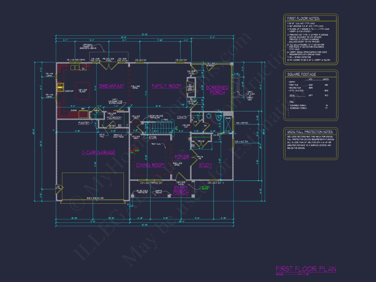 Spacious house Plan with Blueprint Designs for Any Family