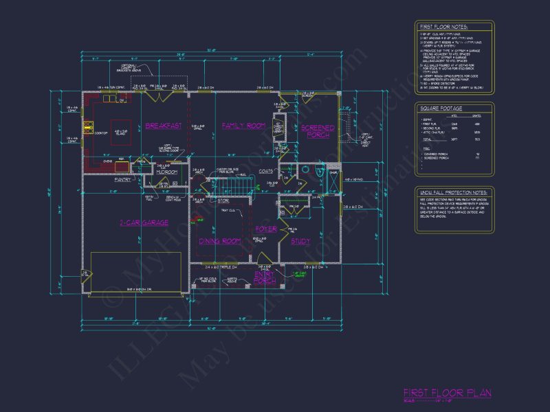 Spacious house Plan with Blueprint Designs for Any Family