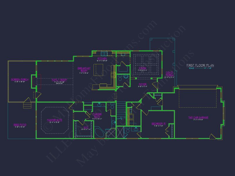 Spacious house Plan with CAD Blueprints & Modern Designs