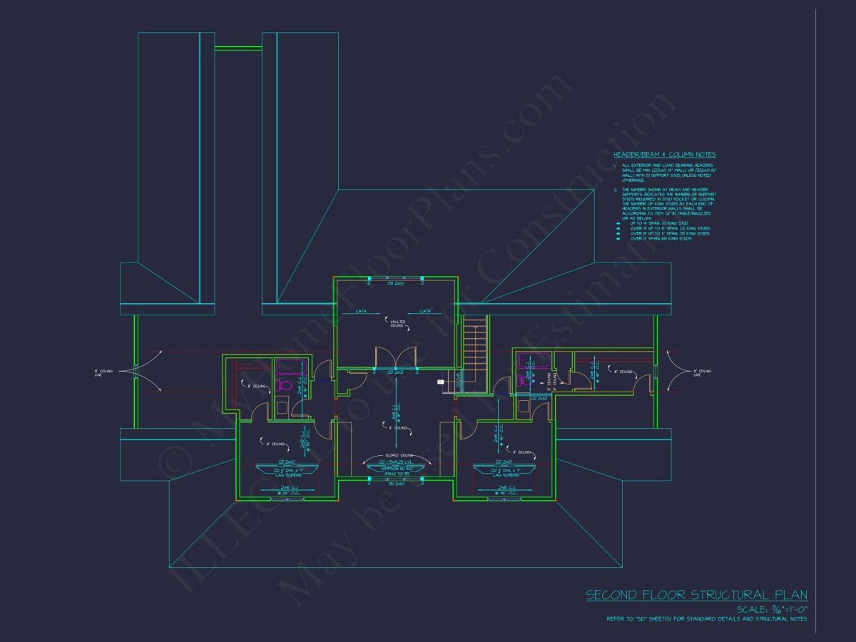 Spacious house Plan with CAD Blueprints & Modern Designs