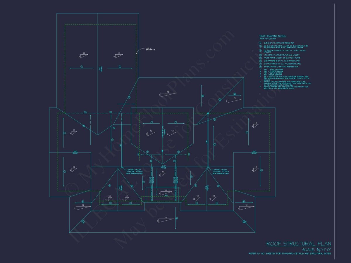 Spacious house Plan with CAD Blueprints & Modern Designs