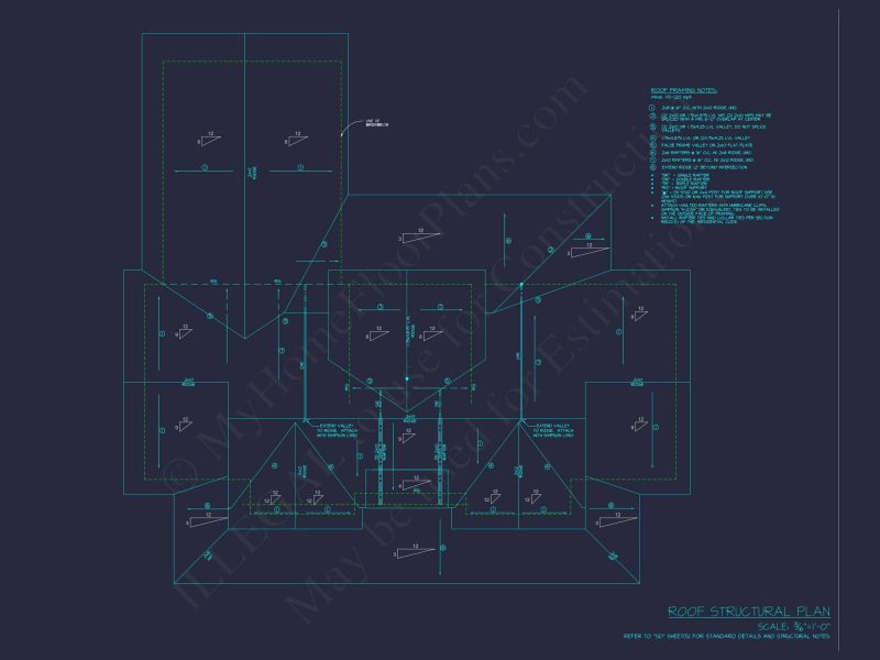 Spacious house Plan with CAD Blueprints & Modern Designs