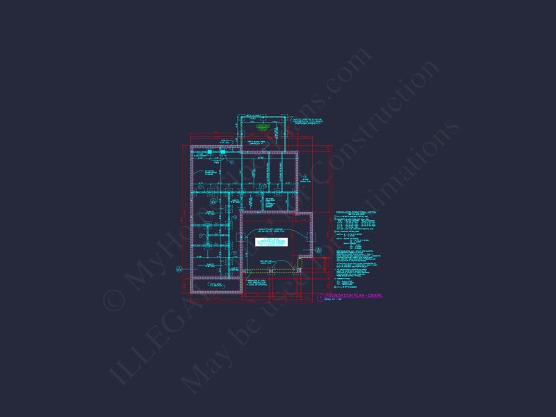 Spacious house Plan with CAD Floor Designs and Blueprint