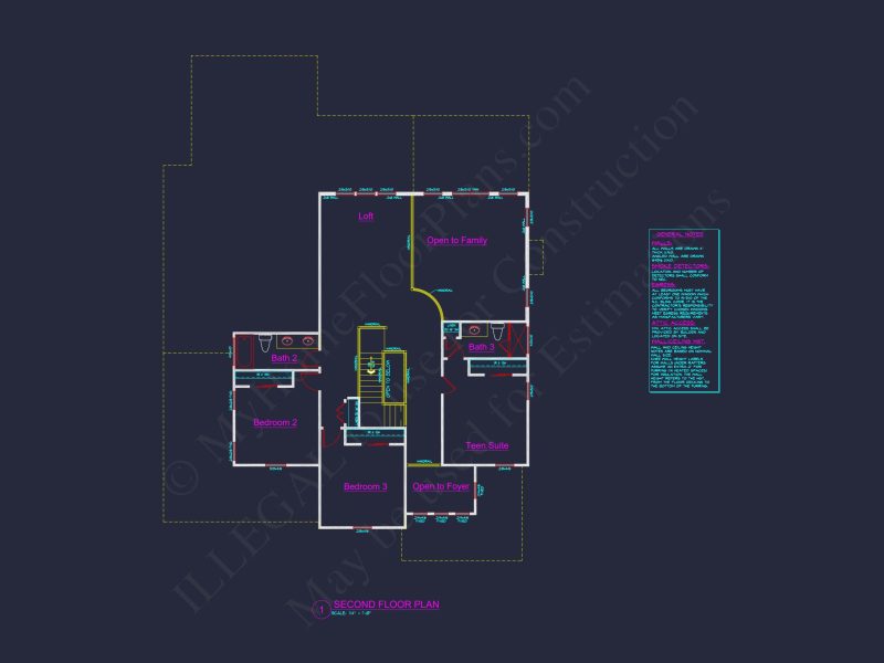 Spacious house Plan with Detailed CAD Architecture and Designs