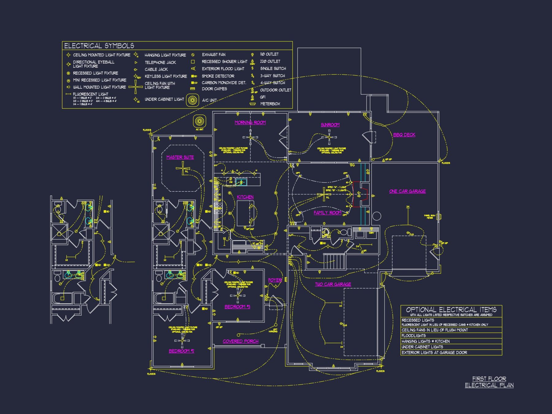 Spacious house Plan with Detailed CAD Designs and Floor Blueprint