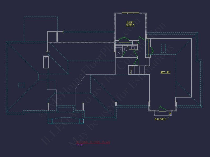 Spacious house Plan with Detailed Floor Plan and CAD Designs