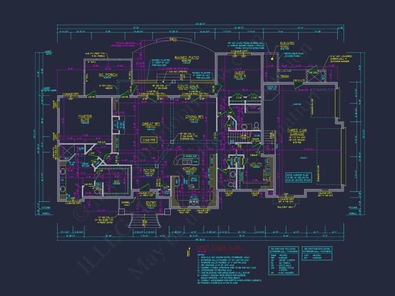 Spacious house Plan with Detailed Floor Plan and CAD Designs