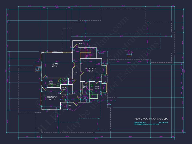 Spacious house Plan with Elegant CAD Designs