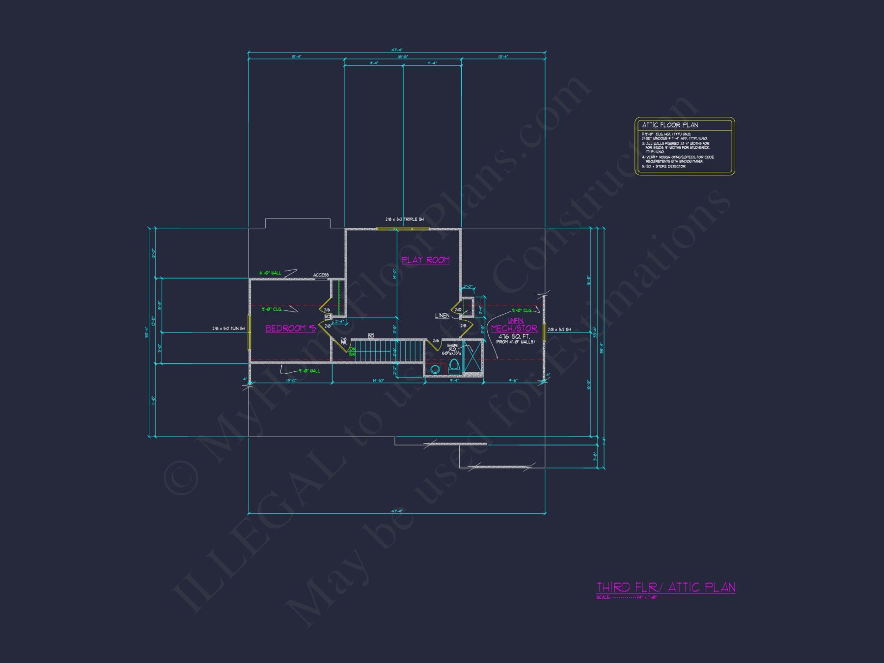 Spacious house Plan with Floor Plan and CAD Designs