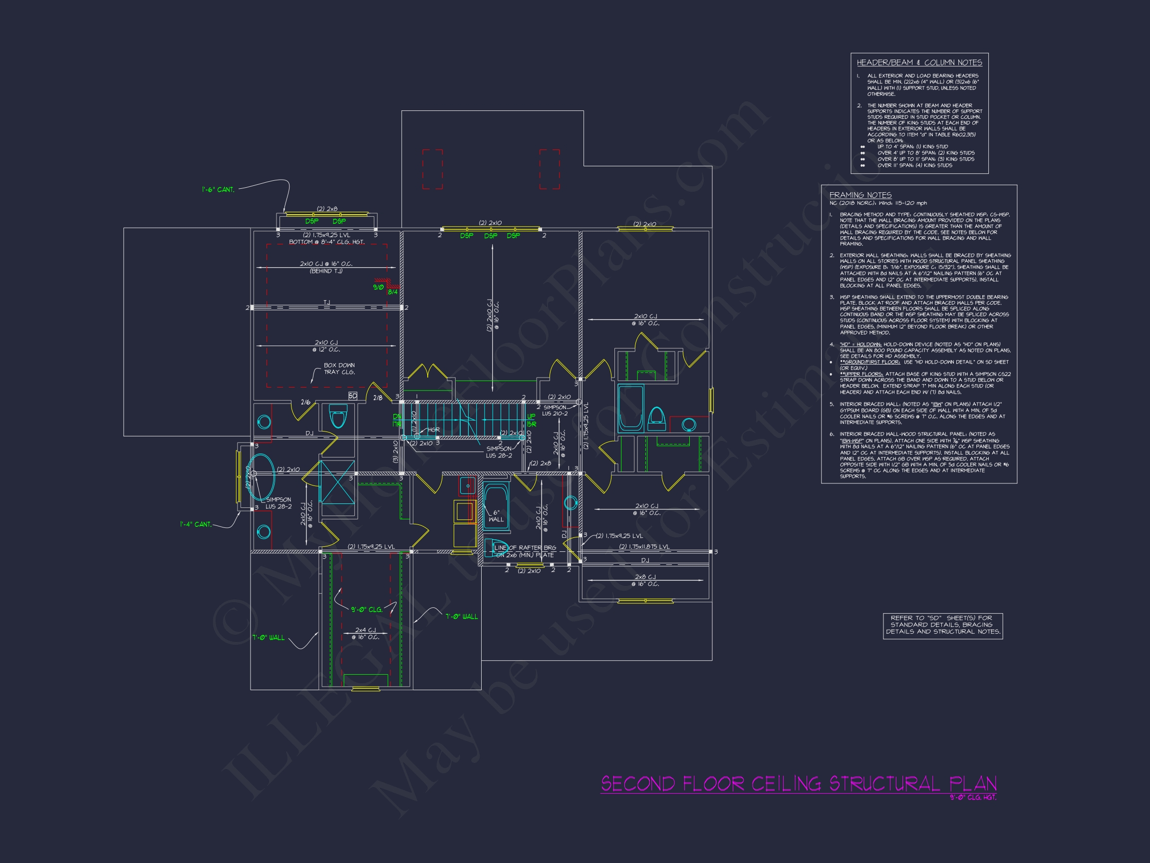 Spacious Home Plan with Floor Plan and CAD Designs