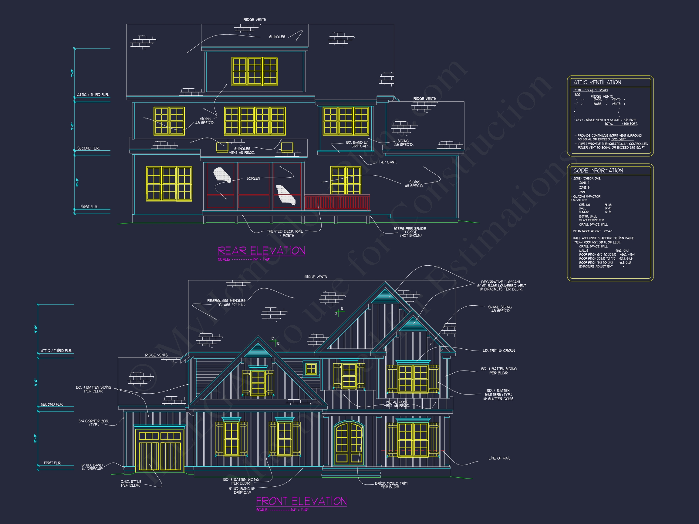 Spacious Home Plan with Floor Plan and CAD Designs