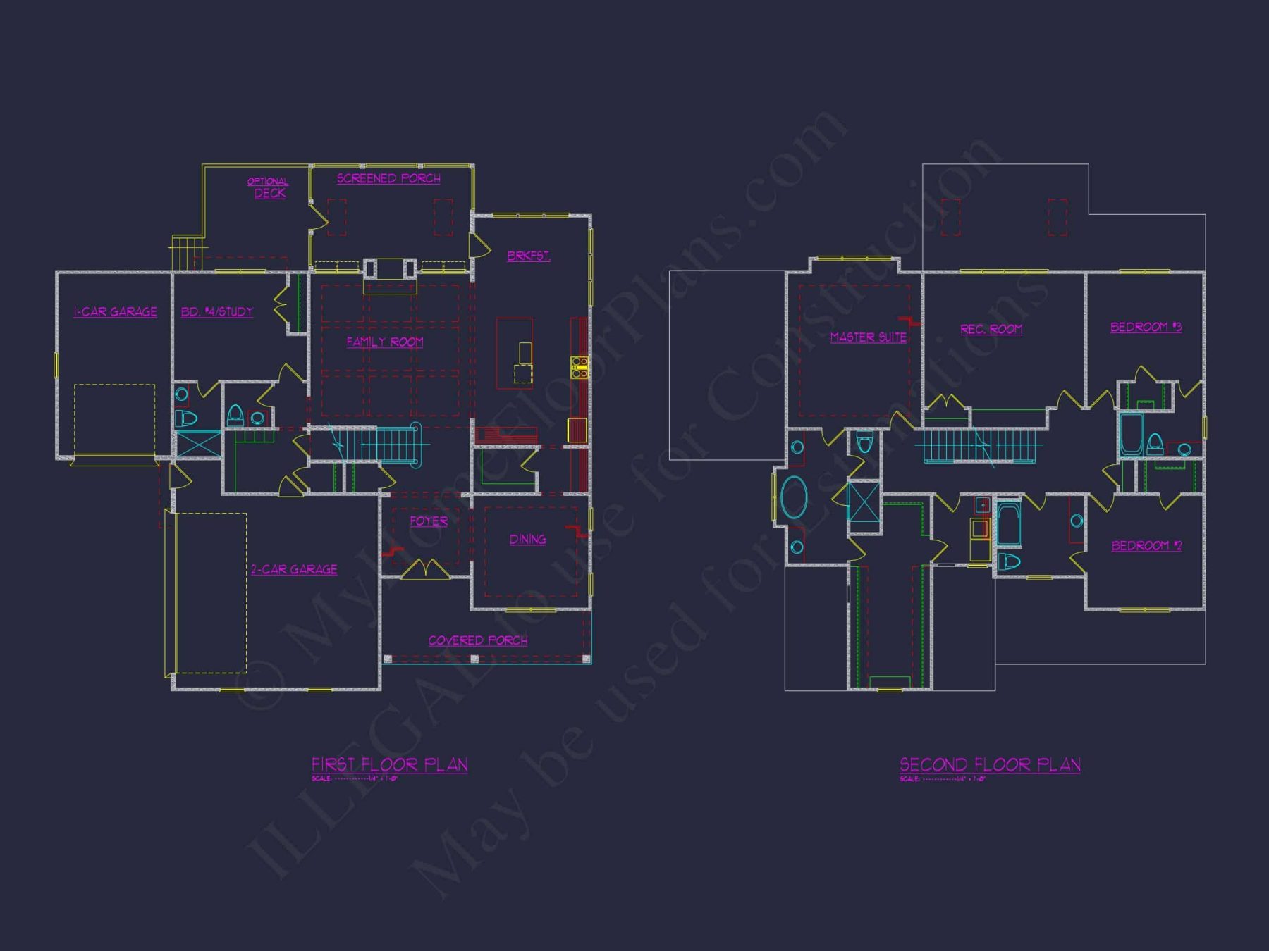 Spacious house Plan with Floor Plan and CAD Designs