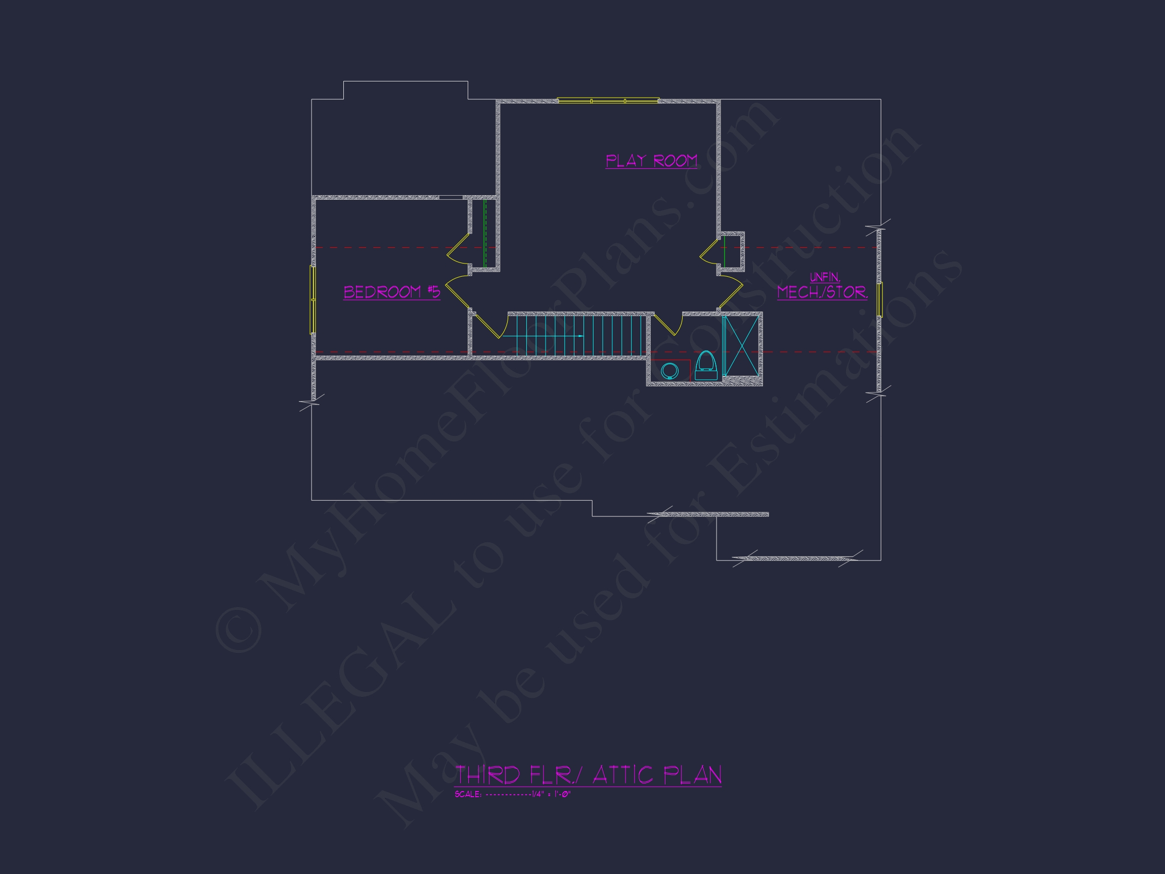 Spacious Home Plan with Floor Plan and CAD Designs