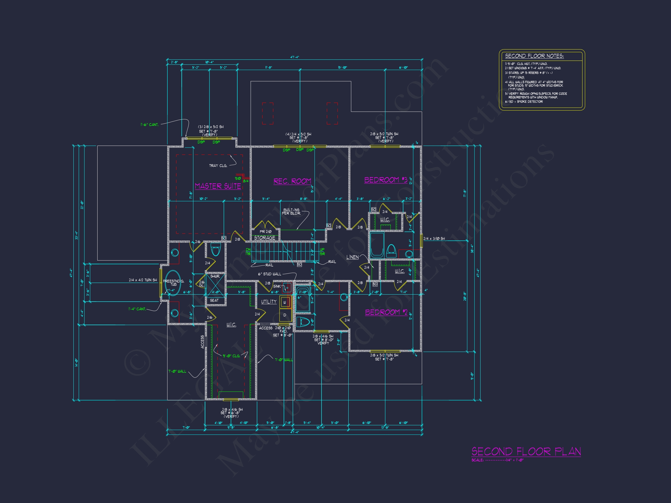 Spacious Home Plan with Floor Plan and CAD Designs