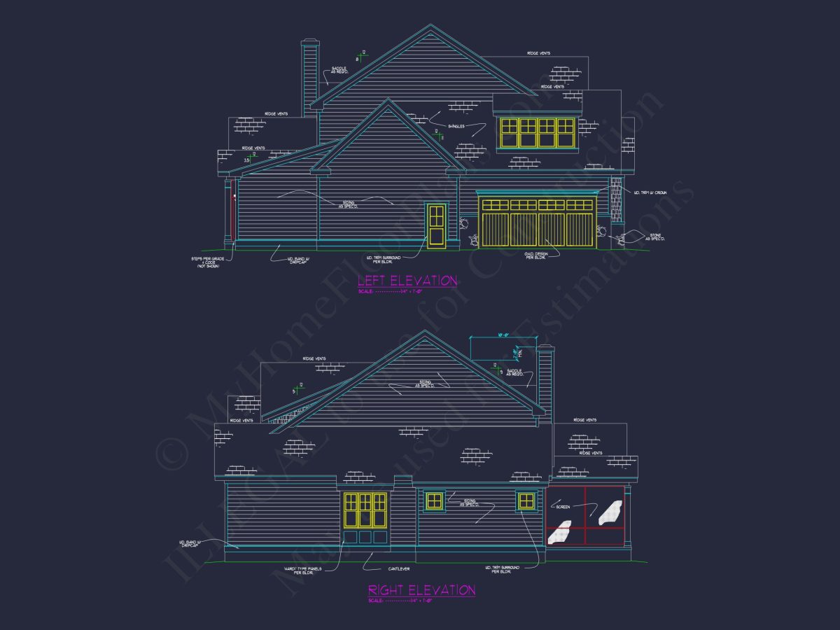 Spacious house Plan with Stunning CAD Floor Plan Designs