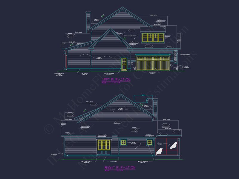 Spacious house Plan with Stunning CAD Floor Plan Designs