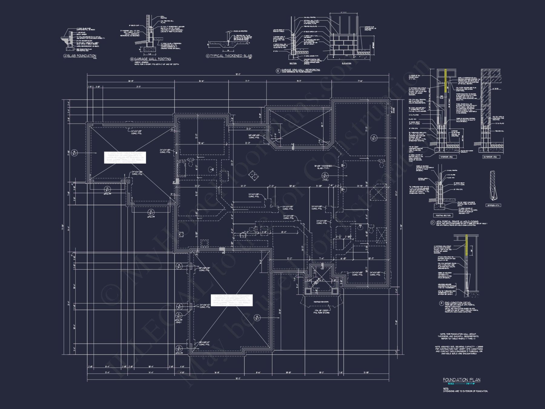 Spacious house Plan with Traditional Ranch Design and CAD Blueprint