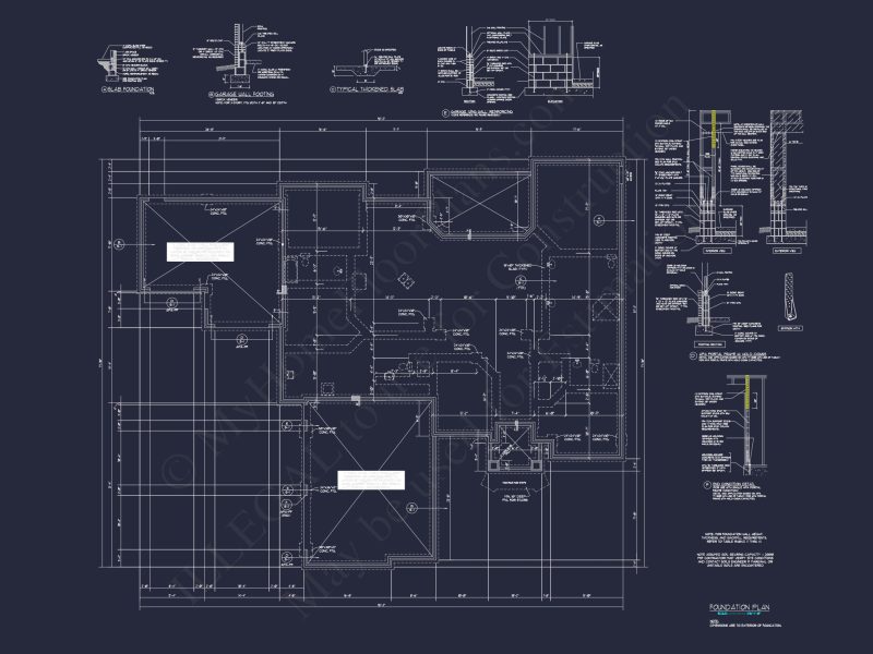 Spacious house Plan with Traditional Ranch Design and CAD Blueprint