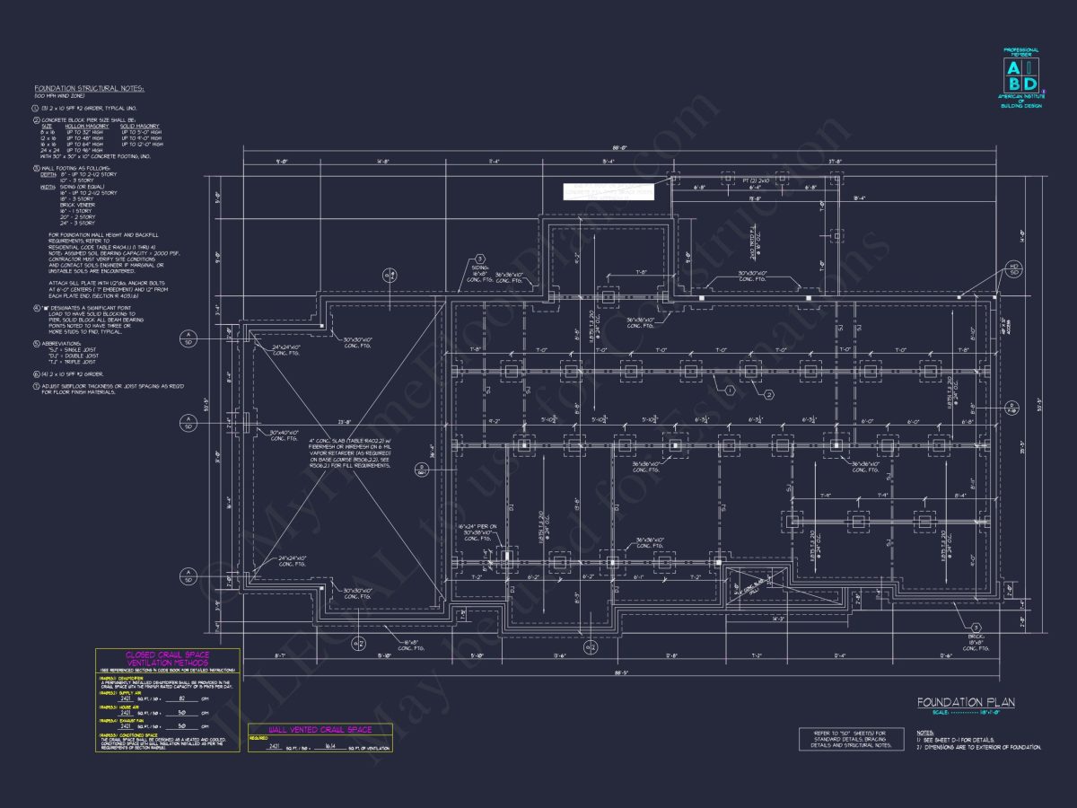 Spacious house Plan with Two Floors & CAD Blueprint Designs