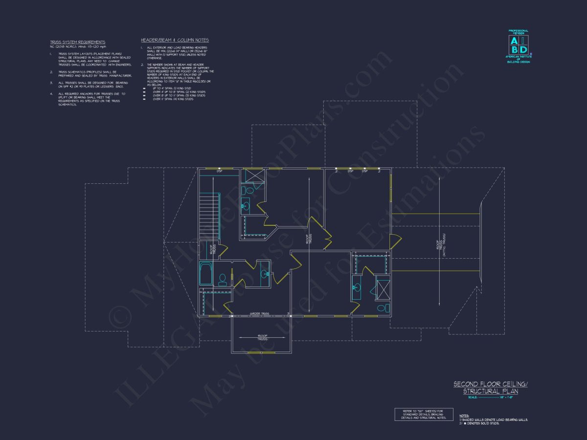 Spacious house Plan with Two Floors & CAD Blueprint Designs