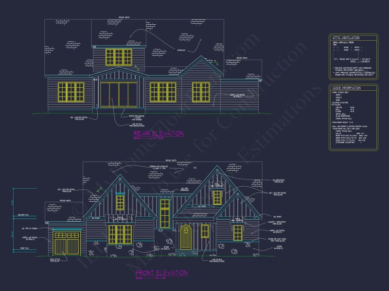 Spacious house Plan with Vaulted Ceilings, CAD Designs & Blueprint