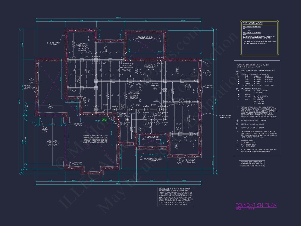 Spacious house Plan with Vaulted Ceilings, CAD Designs & Blueprint