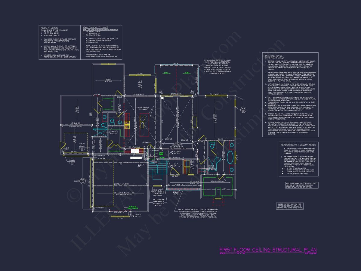 Spacious house Plan with Vaulted Ceilings, CAD Designs & Blueprint