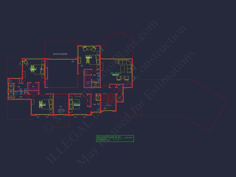 Spacious Luxury house Plan with 2-Story Design & CAD Blueprints