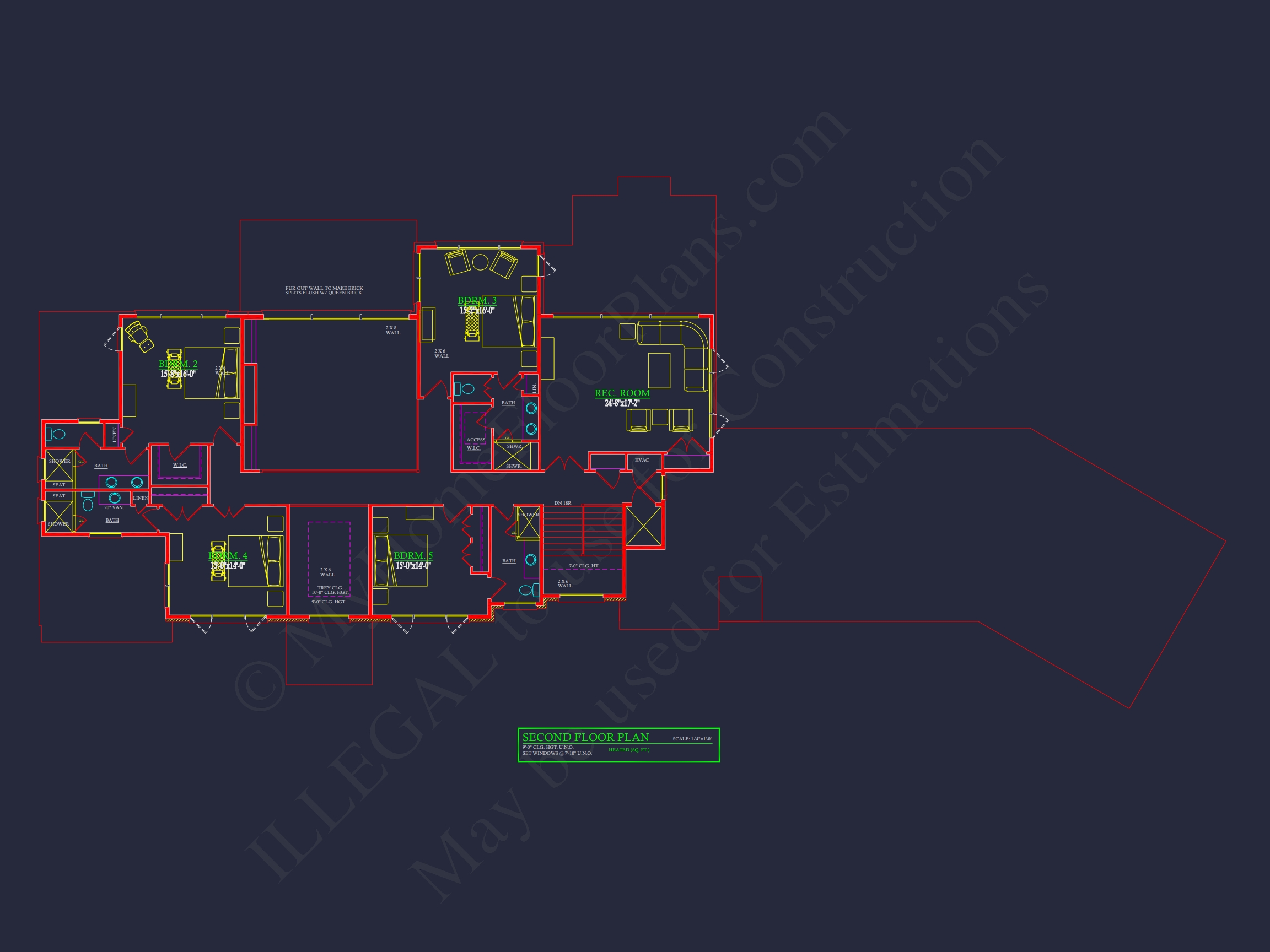 Spacious Luxury Home Plan with 2-Story Design & CAD Blueprints