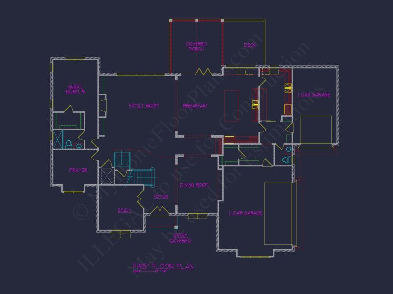 Spacious Luxury house Plan with CAD Architecture and Designs